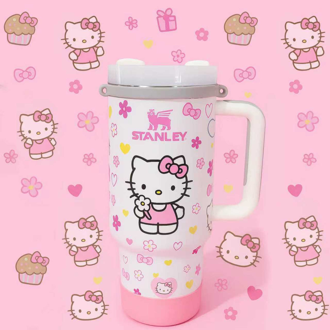 Pink Kitty Tumbler