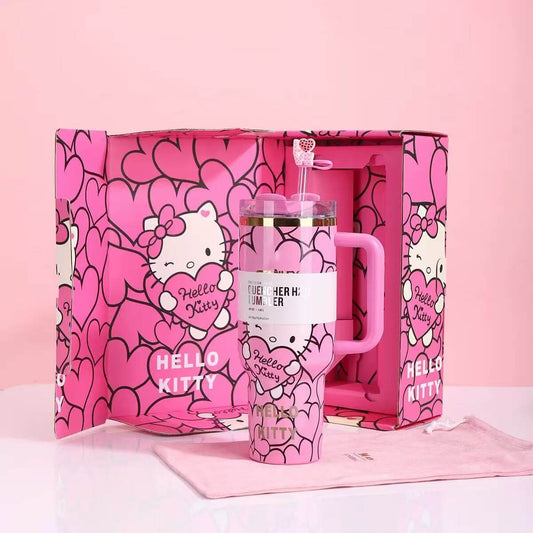 The Pink Heart Kitty-Inspired Gift Tumbler
