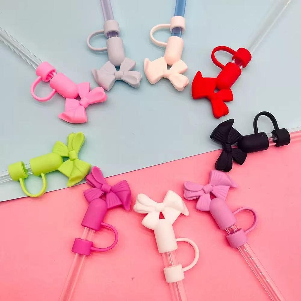 Bow Charm Straw Cap（4 packs)