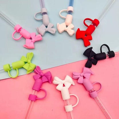 Bow Charm Straw Cap（4 packs)