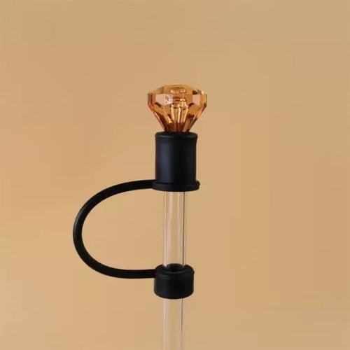 Gem Sparkle Straw Topper(4-pack）