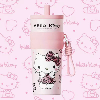 Leopard Chic Hello Kitty Sipper