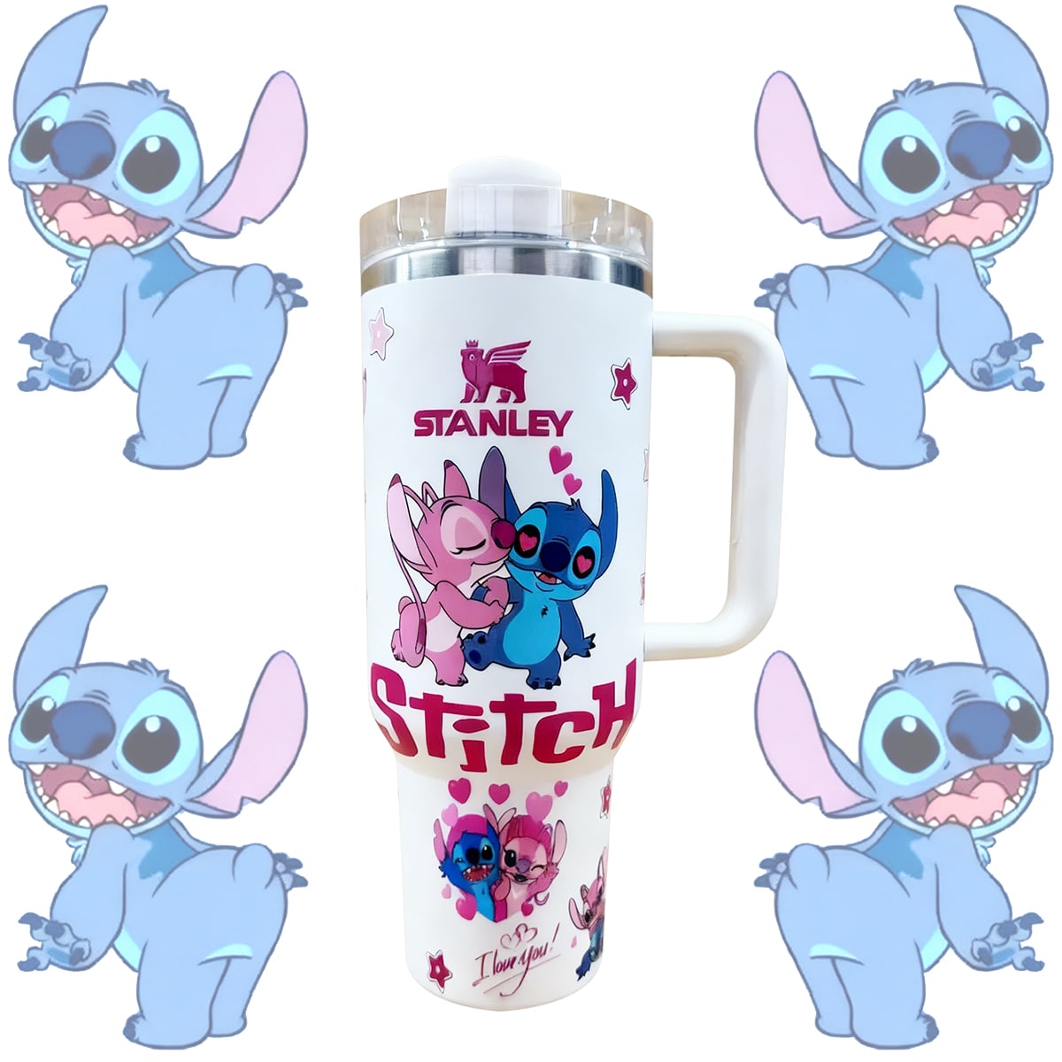 Stitch & Angel Love Tumbler