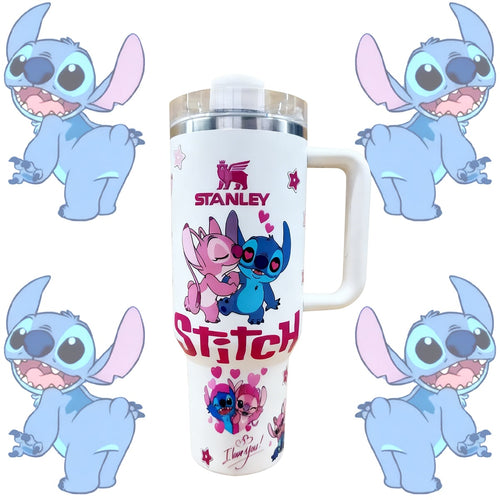 Stitch & Angel Love Tumbler