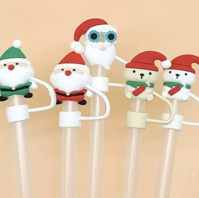 Christmas Straw Cap（4 packs)